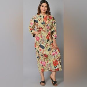 COPY - Bohemian tropical print Kimono/Robe.